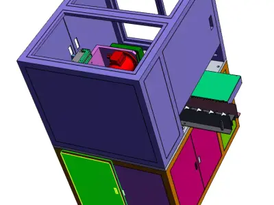 Fully Automatic Precision Turning Machine  3D model