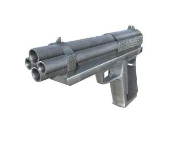 05-Metal Storm VLE-gun model 3d game ready model Low-poly 3D Low-poly 3D model