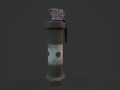 Flashbang Grenade - Models and Textures Low-poly Free low-poly 3D model