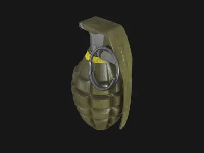 Mk2 Grenade Low-poly 3D model buy