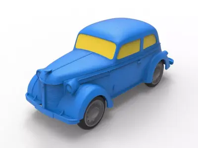 Opel Olympia 1938 Classic Car 3D print model