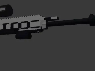 HK 417 Suppressed Free 3D model