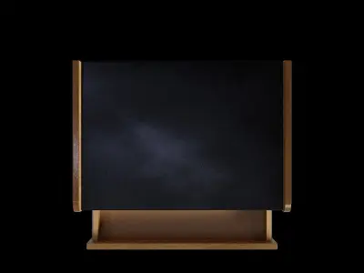 Floating With Open And Closed Storage Nightstand Low-poly 3D model