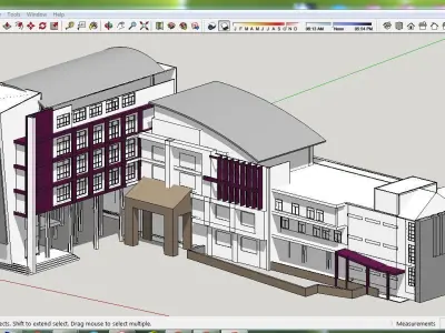 Sketchup Office building C8 Free 3D model
