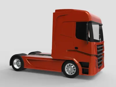 Trailer Truck Head 3D model
