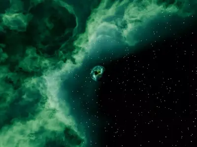 Viridian Leviathan Nebula 16k HDRI seamless 3D model