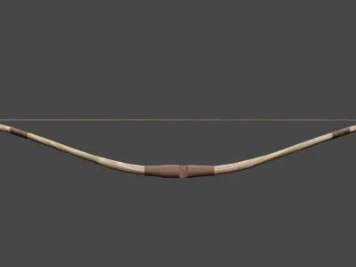 Wooden Bow 3D model buy