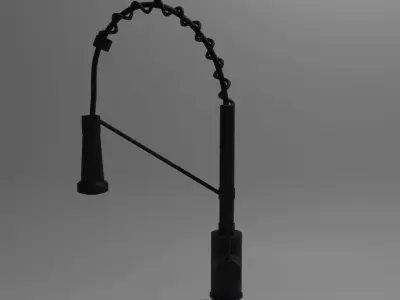 In blender format industrial faucet 3D model