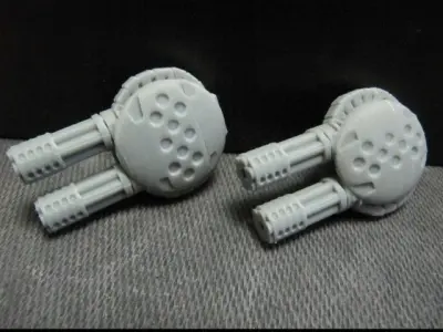 CHIBI-TECH SD - ARMORED WARTHOG DUO GUNPOD 3D print model