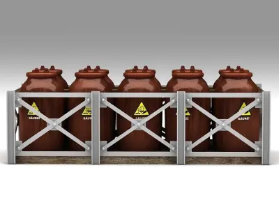 Acid Tanks - Ceramic 3D model