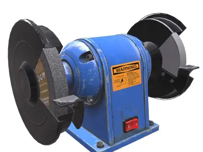 Bench Grinder L1 Low Poly Low-poly 3D model