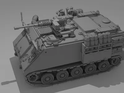 IDF M113 APC equipped with 50 Cal MG 3D print model