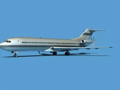 Boeing 7X7-2 Jet Fan V205 3D model