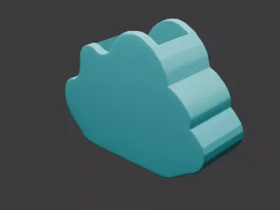 cloud flower pot 3D model
