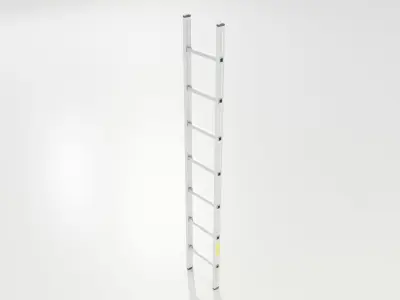 Aluminum Ladder 3D model