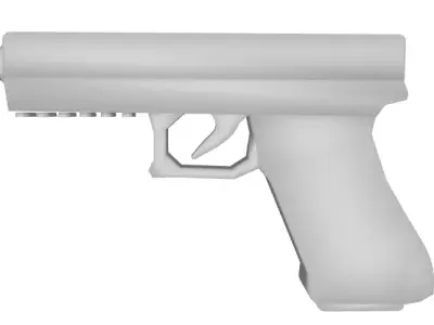 Glock 17 Low-poly 3D model shop