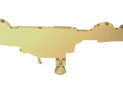 Semi Trailer Truck Pendant Necklace Jewerlry 3D print model