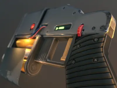 Hackzr - Hacking taser gun Low-poly 3D model