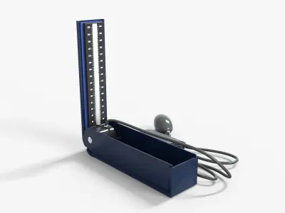  Sphygmomanometer Blood Pressure  Low-poly 3D model