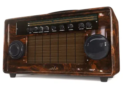 Old Radio 2023 Low-poly 3D model
