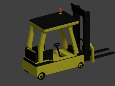Low Poly Forklift 3D model purchase
