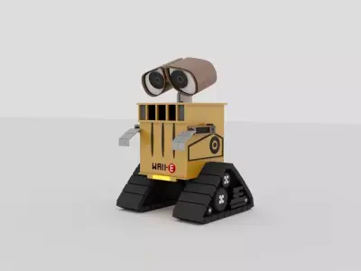 wall e robot 3D model buy
