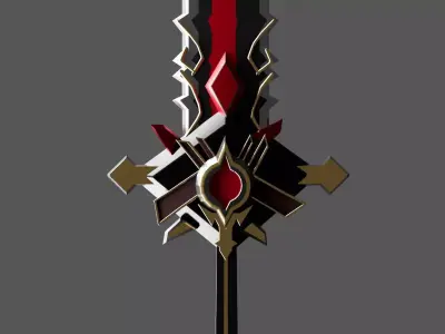 Wolf Gravestone LVL 90 Low-poly 3D model