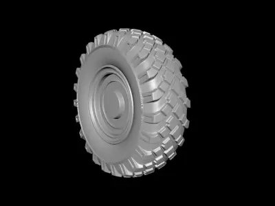 A MODLE OF A TRUCK TIRE 3D model