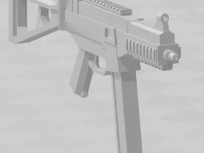 UMP45 gun Low-poly 3D model