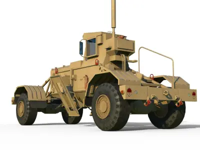 Husky mine detection vehicle 3D model