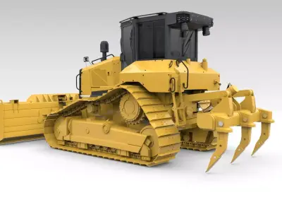 Medium Bulldozer 1  3D model