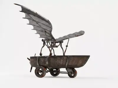 Flying Boat Low-poly 3D model purchase