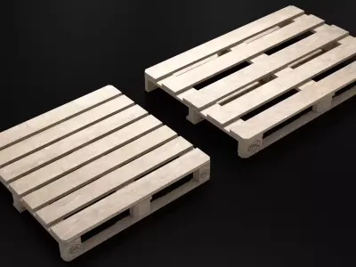 Pallet Low-poly 3D model get
