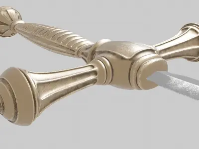 High-poly sword Free 3D model