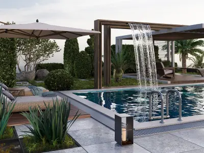 Swimming Pool 10 3D model buy