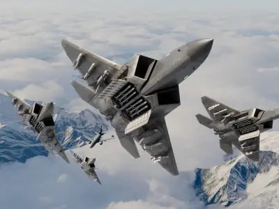 Lockheed Martin F22 HQ MODEL 3D model
