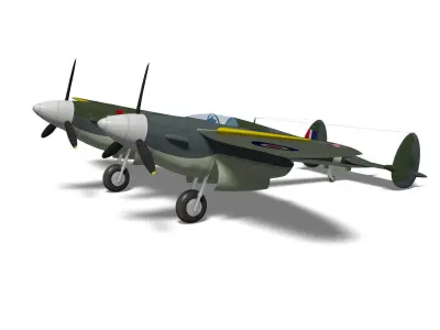 Miles M22 3D model