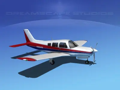 Piper Cherokee Arrow 3D model 5