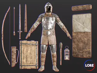 Medieval Collection Crude Adventure 3D Model Pack