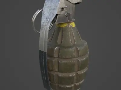 Grenade MK2 - Gameready Asset Low-poly 3D model
