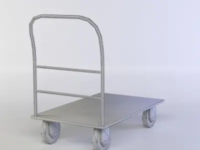 Trolley metal hand truck Low-poly 3D model by DexsoftGames