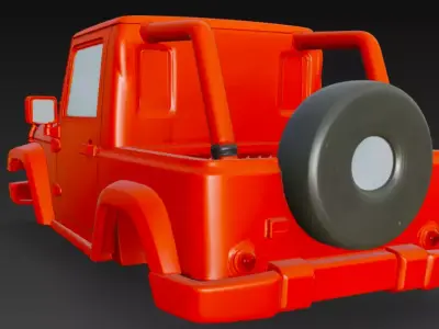 Jeep body part 3D model from CGTrader