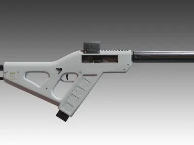 Whisper WR-51 SMG Low-poly 3D model