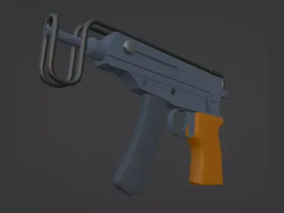 CZ Scorpion vz61 Low-poly 3D model