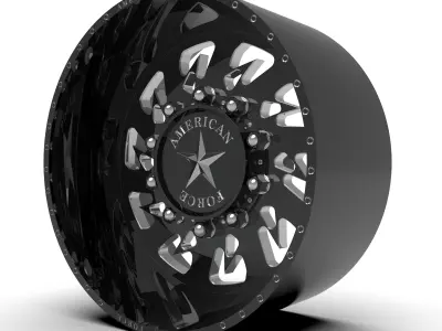 AMERICAN FORCE 6G14 SIDEWAYS SD WHEEL 3D print model
