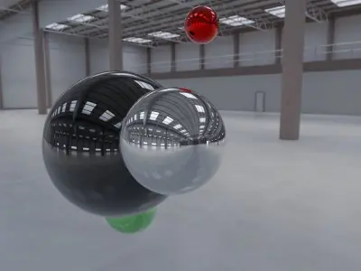 HDRI - Factory Hall Interior 7 Low-poly 3D model