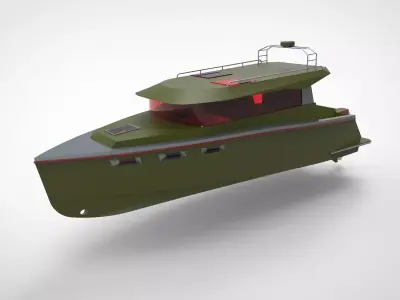 combatan boat 3D model
