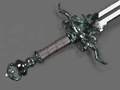 Sword Low-poly 3D model 93