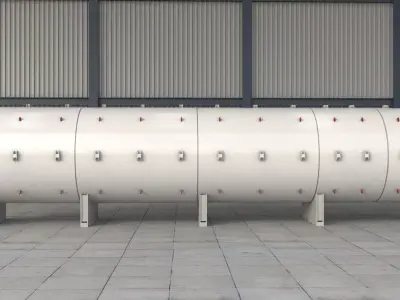 Tunnel Boring Machine PBR 3D model