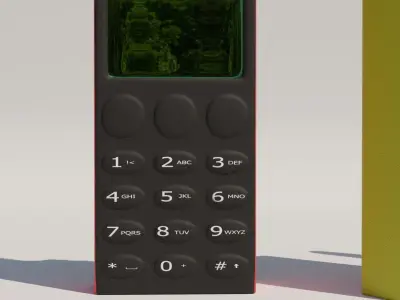 portable radio walkie talkie in three colors Free 3D model